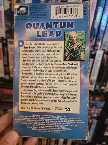 Quantum Leap The Leap Home 1994 VHS Rare Hard To Find - Picture 2 of 2