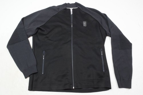 adidas Adipure Golf Bomber Sweater Mens M Black Gray TPC Sawgrass Long Sleeve eBay