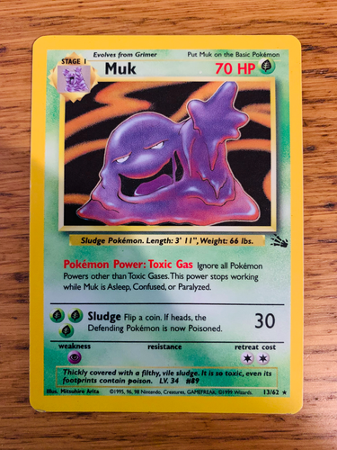 Muk (13/62) Holo Fossil Set Pokemon Card! FAST & FREE P&P! - Picture 73 of 105