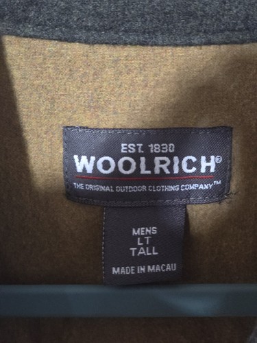 Woolrich Buckskin Heather Flannel Men's Size LT Tall Button Down Long Sleeve - Picture 3 of 5