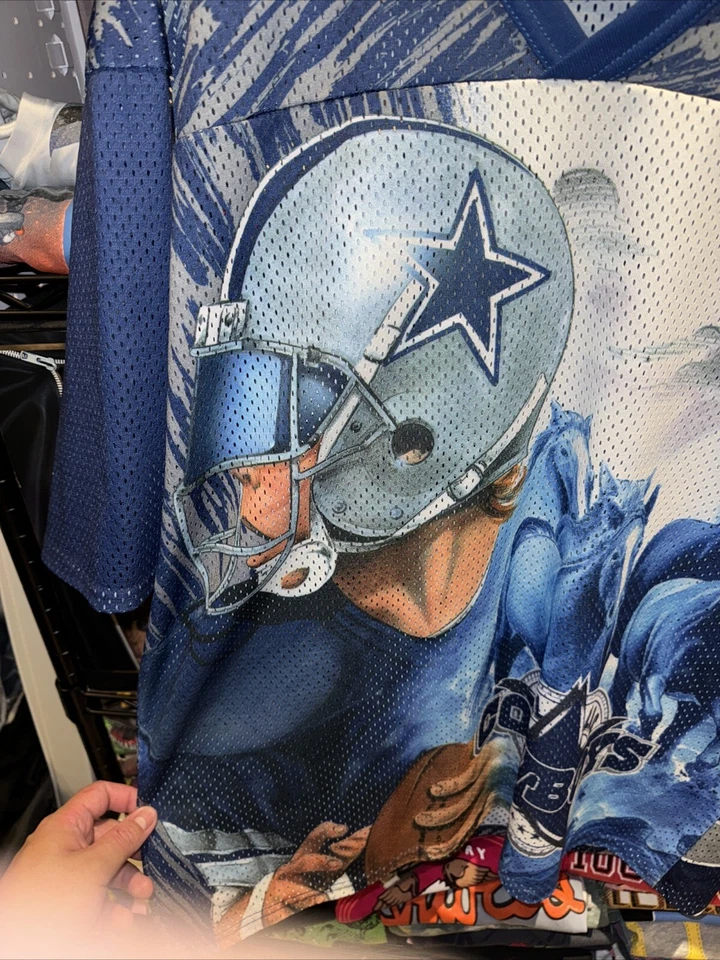 Camiseta deportiva vintage años 90 CCM NFL Dallas Cowboys Aop talla XL Foto 2 de 4