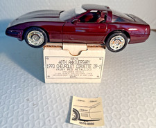 AMT ERTL 1993 Chevy Corvette ZR-1 Ruby Red 40th Anniversary 6576 Promo Model