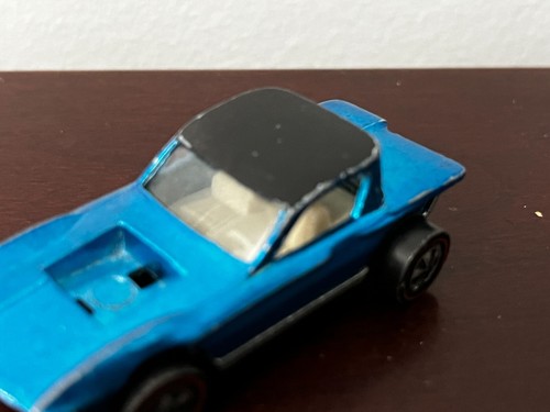 Vintage PYTHON Ice Blue w/White Int 1968 US Original Hot Wheels REDLINES - Picture 8 of 12