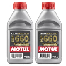 Motul RBF 660 Factory Line 100% Synthetic Racing Brake Fluid 101667 500ml 2 Pack