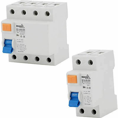 Fehlerstromschutzschalter FI-Schutzschalter 2,4-polig 25 40 63A 30mA 100mA 300mA