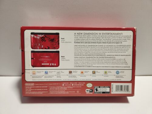 Pokemon Xerneas Yveltal Red Edition Nintendo 3DS XL Console Box ONLY - Picture 3 of 7