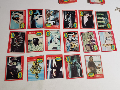 TOPPS ANH SERIES 2 Red Complete 66 Card+ 11 Stickers Set vintage star wars Poor - Picture 15 of 16