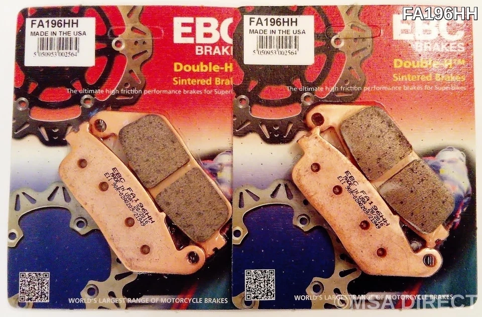 EBC Sintered FRONT Disc Brake Pads (2 Sets) For TRIUMPH TIGER 955 (2000 to 2006) Foto 2 de 4