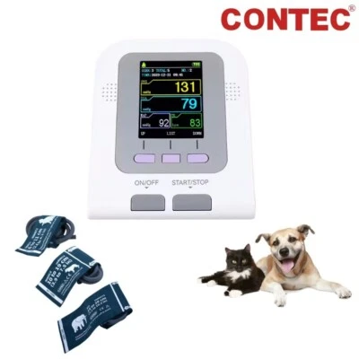Digital Veterinary Blood Pressure Monitor Automatic 3 NIBP Cuffs CONTEC08A-VET