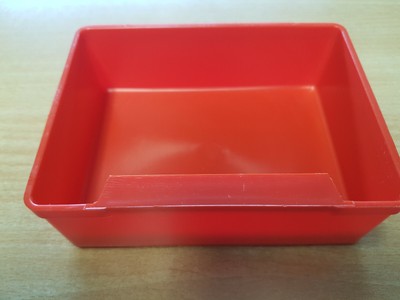 Packung mit 30 Stk SSI Schäfer Einsatzkasten EK353 106x79x36mm rot