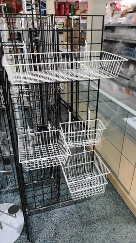 NEW MESH PANEL | GRID MESH HOOKS PRONGS CHROME ACCESSORIES | SHOP DISPLAY STAND - Picture 33 of 51