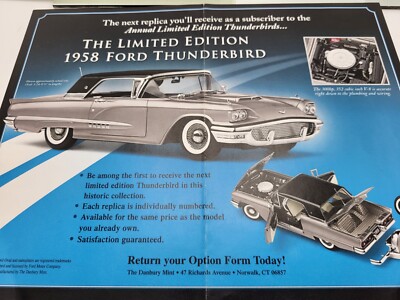 DANBURY MINT LIMITED EDITION 1958 FORD THUNDERBIRD COUPE