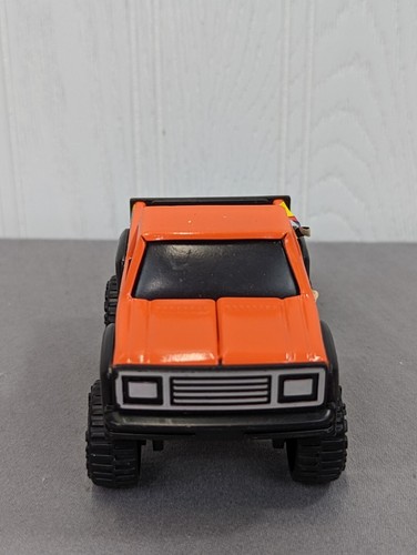 Buddy L Vintage Metal Plastic Diecast 5.5" Jeep Trailer & 3.5" Orange Truck - Picture 10 of 12