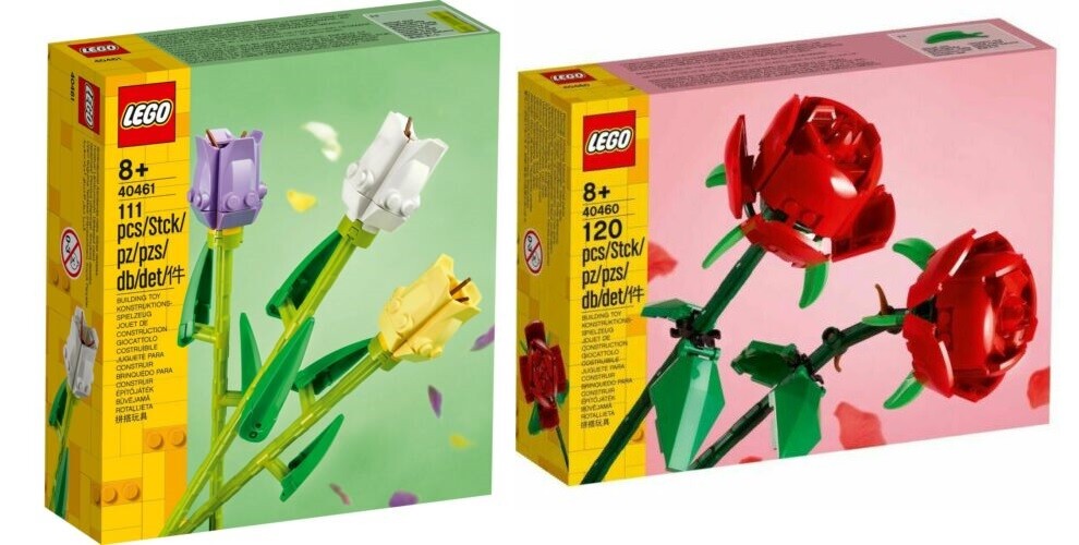 LEGO 40460 Roses 40461 Tulips Flower 40524 Sunflowers Botanicals Brand