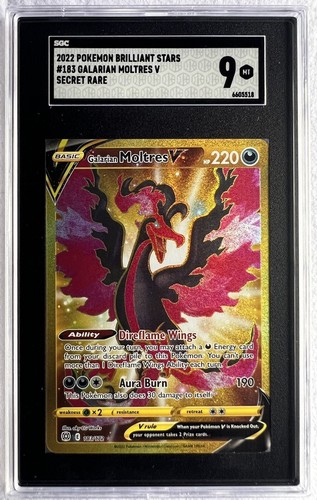 Galarian Moltres V graded SGC 9 for sale on eBay