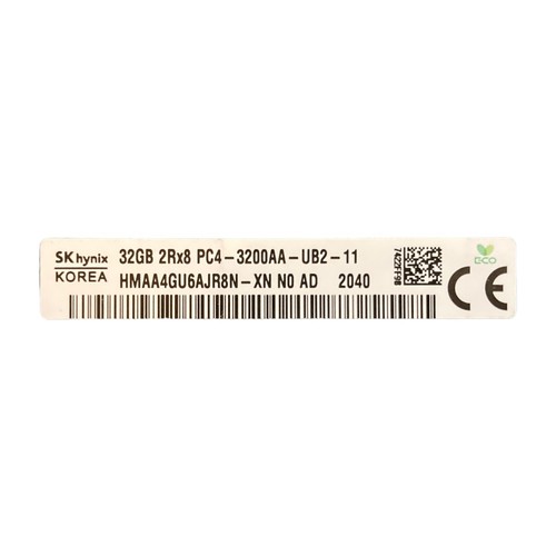 SK hynix 32GB DDR4-3200 ECC RDIMM PC4-3200AA for HP Servers | HMAA4GU6AJR8N - Picture 5 of 5