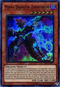 Mana Dragon Zirnitron - CYHO-EN021 - Super Rare - Unlimited Edition x3 - Near Mi
