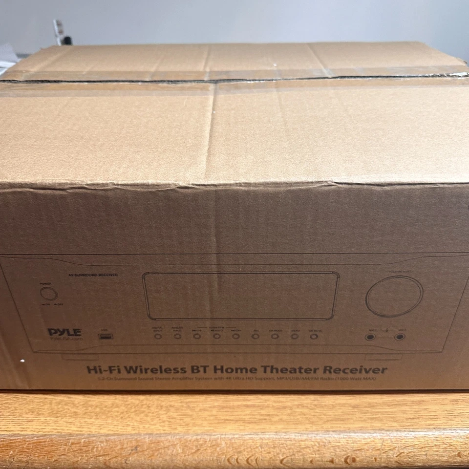 Pyle Hi-Fi Bluetooth Home Theater Receiver 5.2-Ch PT694BT-PARTS-TURNS ON AND OFF - Image 3 of 4