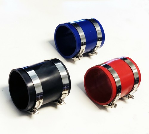 2.5" 2.75" 3" intercooler Air Intake Rubber coupler with clamps - Imagen 1 de 7