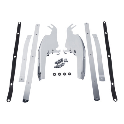 #ad Windscreen Windshield Mounting Bracket Kit For Harley Davidson FL Softail Models $45.50