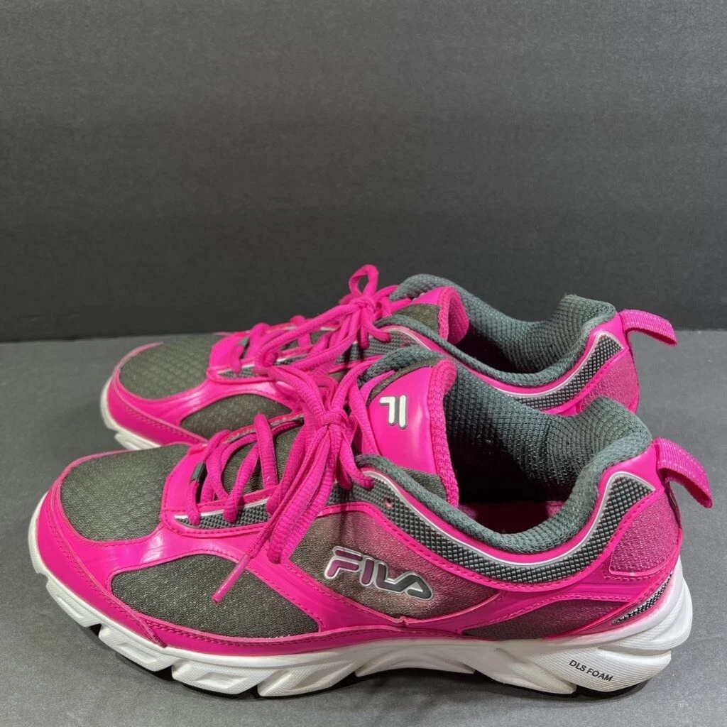 Fila Womens Running Shoes Pink Gray 5SR20180 069 Low Top Lace Up Mesh 11M