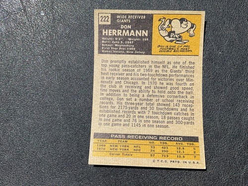 1971 TOPPS FOOTBALL NUMBERS 133-263 PICK CARDS YOU WANT #### - Picture 203 of 279