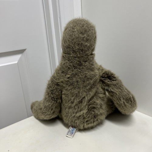Hansa Brown Sloth Plush Shaggy Hairy Head Turns 17" Stuffed Animal Realistic - Picture 2 of 5