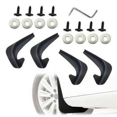 4PCS Black Car Mud Flaps Front Rear Splash Guards Universal Set Off Road