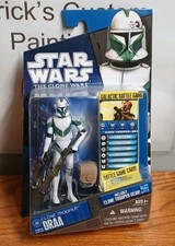 Star Wars The Clone Wars Clone Trooper Draa CW35 Action Figure Hasbro 2010 Gear