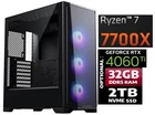 AMD Ryzen 7 7700X, NVIDIA RTX 4060 Ti, 32GB DDR5, 2TB NVMe SSD, RGB Gaming PC