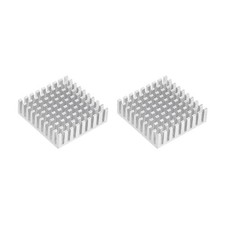 Electronic Radiators Heatsink for MOS GPU IC Chip Silver 35 x 35 x 10 mm 2pcs