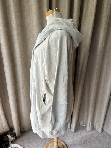 free people We The Free Carissa Cardi Size Medium Oversized In Heather Grey - Picture 7 of 13