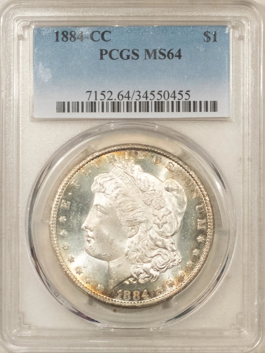 Carson City Grade MS 64 1884 Year Morgan US Dollars (1878-1921