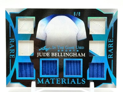 2025 Leaf In The Game Used 8 Patch JUDE BELLINGHAM /8 Rare Materials SSP!