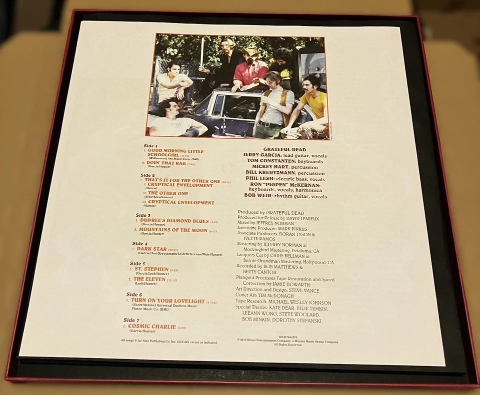 RSD 2018: GRATEFUL DEAD Fillmore West, San Francisco (Live) (4-LP Box-Set 180g) - Bild 2 von 4