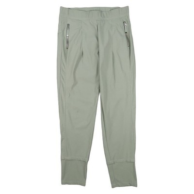 Raffaello Rossi Pants Womens SMALL Green Tapered Stretch Jogger Cuffed Size S