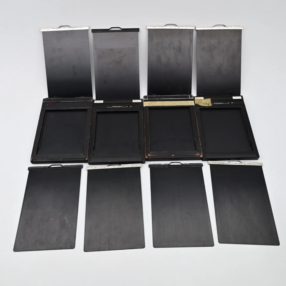 Graflex 4x5 Film Holders Lot of 4 Type 5 Wood + Riteway 30 #1284 Plastic Vtg - Image 3 of 4