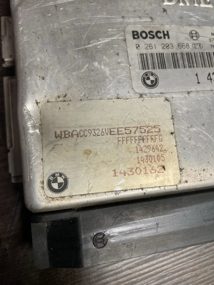 1996-1999 BMW E36 318i Z3 1.9L M44 AUTO ENGINE ECU COMPUTER DME CONTROL MODULE - Image 3 of 4