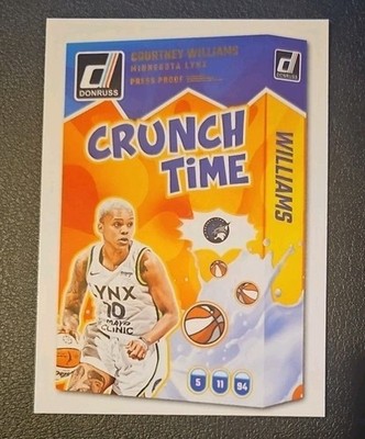 2025 Donruss WNBA Crunch Time Press Proof Courtney Williams Lynx
