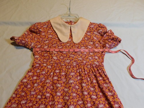 VTG 60s 70s MICRO DRESS MINI FLORAL WIDE COLLAR KNIT POLY XXS/XS MOD GOGO GROOVY, $30 - Photo 8
