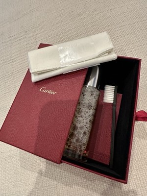 Cartier Jewelry & Watch Cleaning Kit Liquid Cleaner Brush Cloth