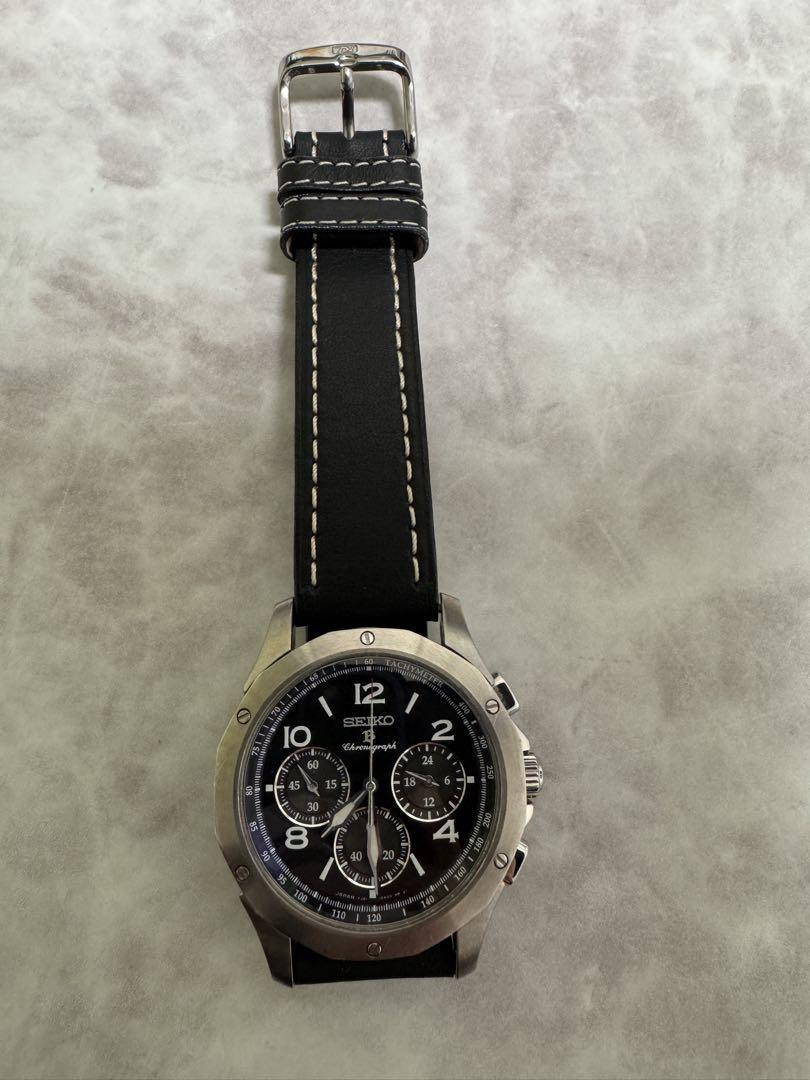 sumlko様 SEIKO 7J21-0AC0 Brightz Silver/Black Dial Chronograph Men's