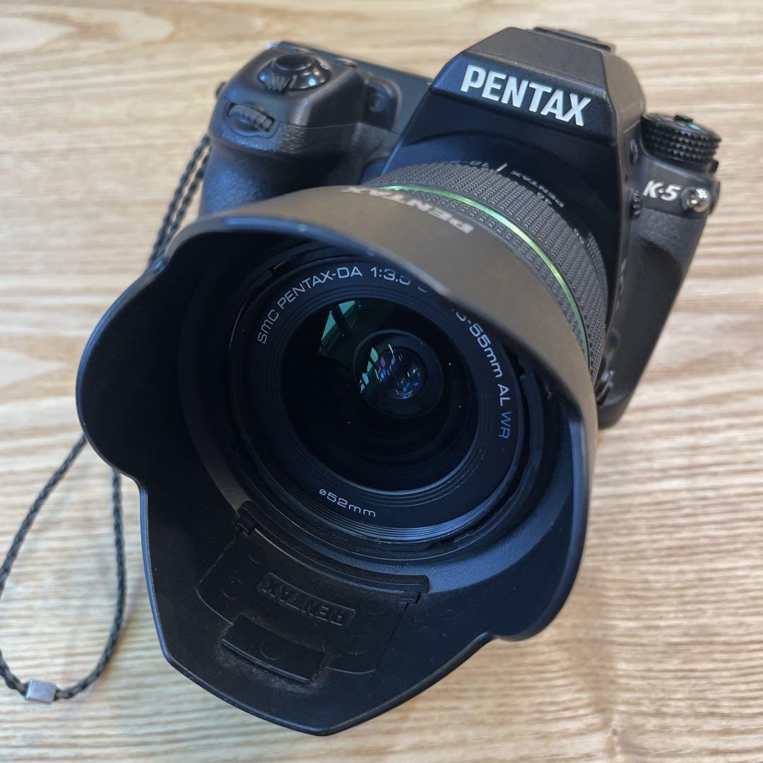 Pentax K-5 DSLR Camera with 18-55mm F3.5-5.6 AL WR Lens Kit