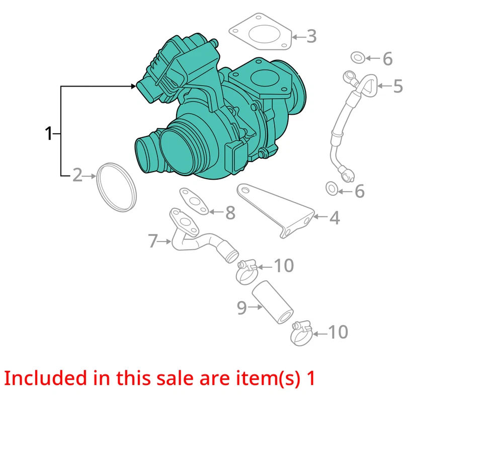 BMW 328i 2014 turbocompresor OEM 141 k millas - LKQ433984836 Foto 4 de 4