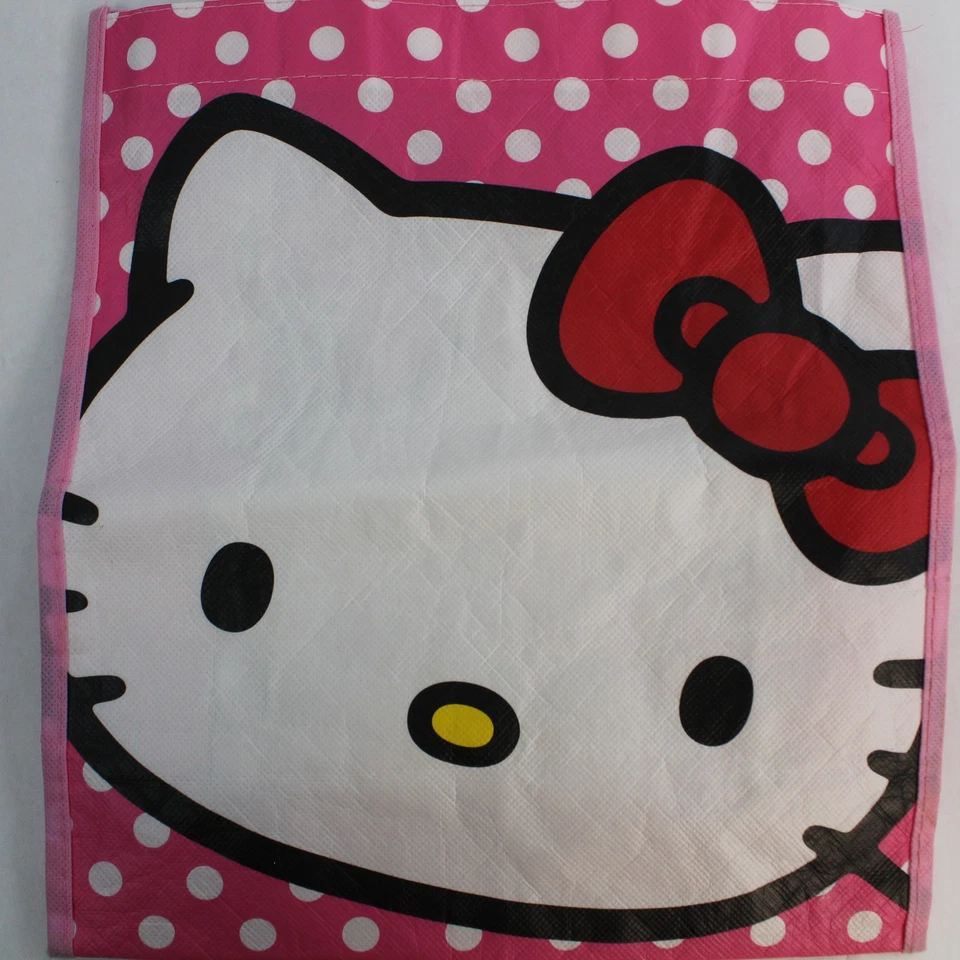 Bolso de Mano Hello Kitty Rosa Lunares Reutilizable de Vandor - Buen Estado Foto 3 de 4