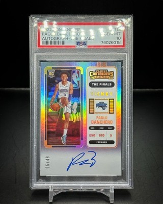 【PSA10】2022-23 Contenders Paolo Banchero Finals  Auto 5/49 Jersey Number RC