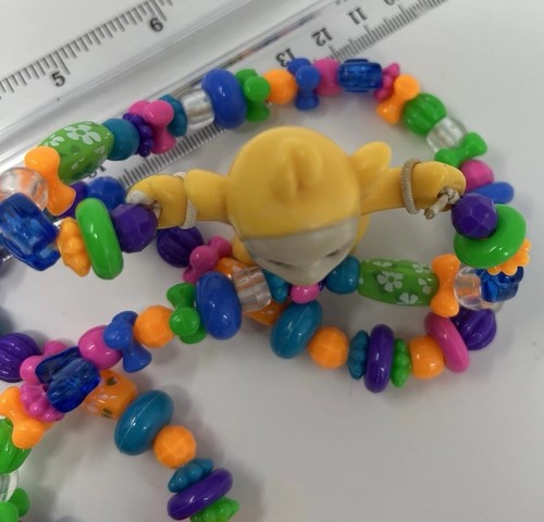 Collar con Cuentas Teletubbies Personaje Laa Dije Plástico Elástico DEFECTOS - Imagen 7 de 14