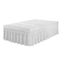 Single Bed Valance Skirt Bedding Pleated Dust Ruffle Accessories