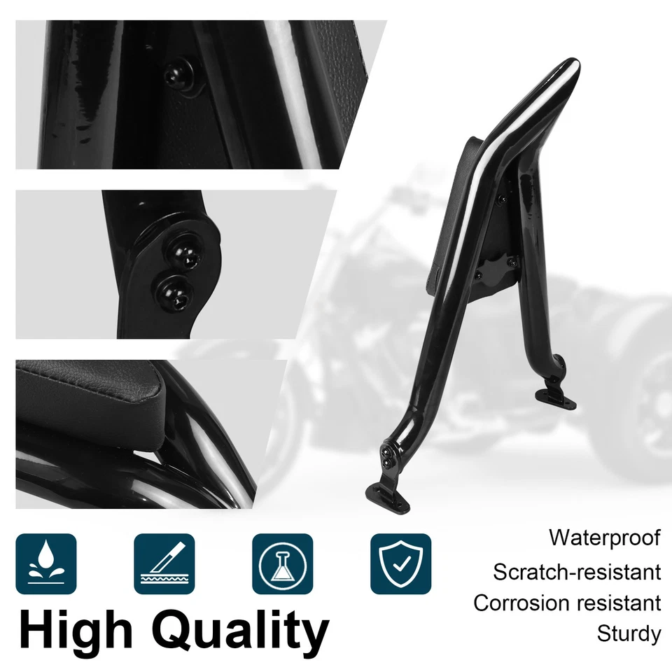 Detachable Sissy Bar Backrest For Harley Freewheeler FLRT Road Glide 3 2015-2025 Foto 2 de 4