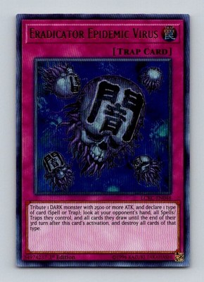 TCG Yu GI Oh Karte Eradicator Epidemic Virus LCKC-EN048 Englisch Ultra Rare